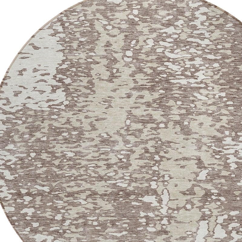 HomeRoots Abstract Transitional Rectangle Outdoor Rug