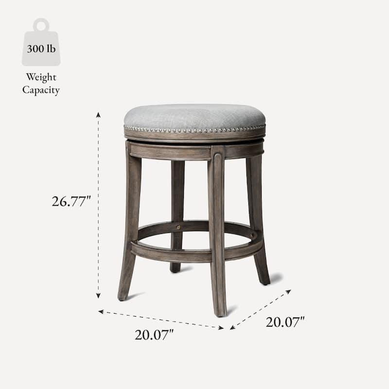 Maven Lane 26" Alexander Backless Counter Height Kitchen Stool