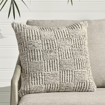 Villa by Classic Home Shades 22" Recycled Fabric Throw Pillow