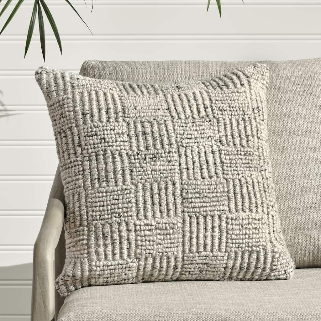 Villa by Classic Home Shades 22" Recycled Fabric Throw Pillow