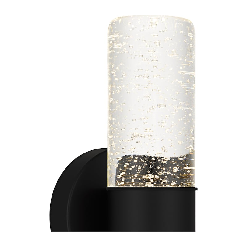 Kaia Integrated LED Matte Black Outdoor Wall Lantern