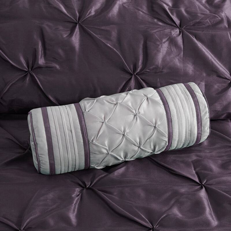 GDF Studio - Laurel 7-Piece Tufted Comforter Set with Decorative Pillows