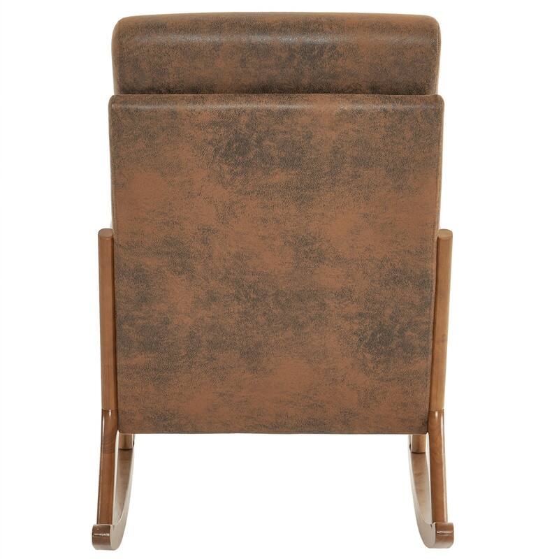 39.37'' W High-Back Dual-Use Upholstered Rocking Chair/Accent Chair