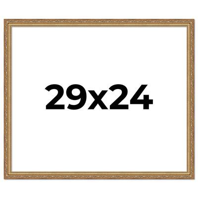 29x24 Frame Red Solid Wood Picture Frame Width 1.75 Inches | Interior Frame Depth 1 13/16 Inches