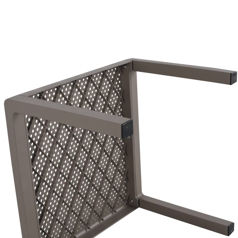 BNK Modern Furniture Set With Seat Cushions and PP & Steel Frame, 2 Accent Chairs and 1 Coffee Table