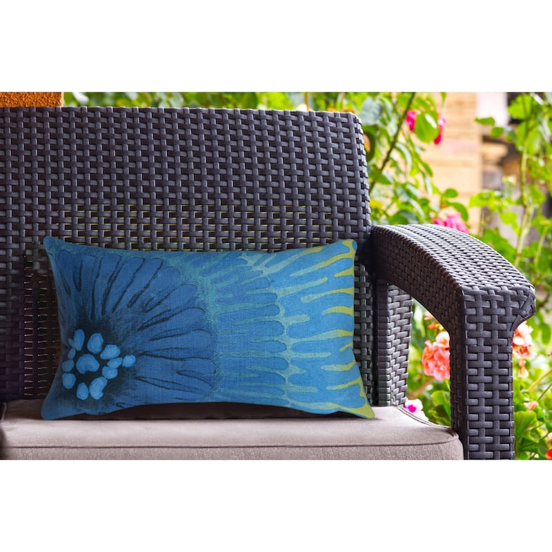 Liora Manne Visions IV Cirque Indoor/Outdoor Pillow Caribe 12" x 20"