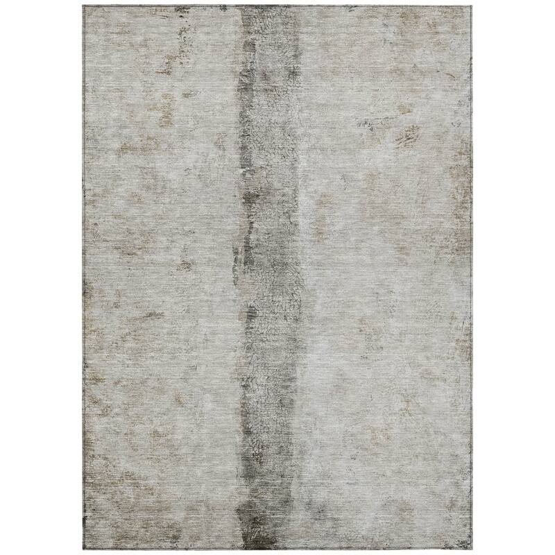 Fave Contemporary Abstract Low Maintenance Blended Style Outdoor Rug