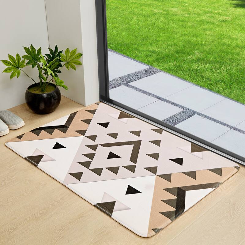 Indoor Door Mat, Front Back Outdoor Mat Rubber Backing, Low-Profile Entrance Rugs, Absorbent Resist Dirt Doormats Inside Doormat