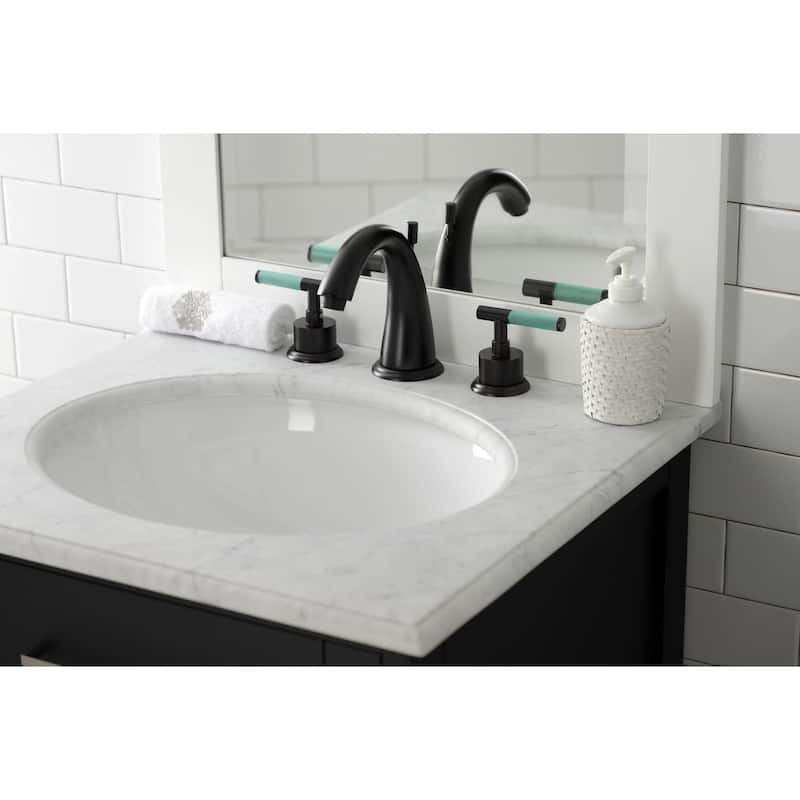 Kingston Brass Kaiser 1.2 GPM Widespread Bathroom Faucet with Pop-Up