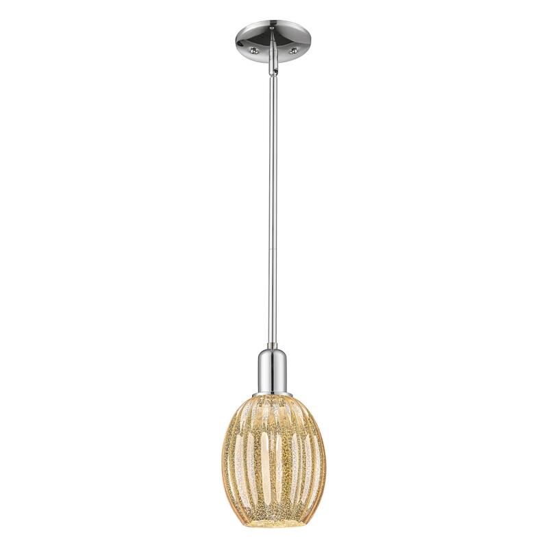 Innovations Lighting 716-1S-11-6 Preston Pendant Preston 6" Wide Mini - Polished Chrome / Mercury