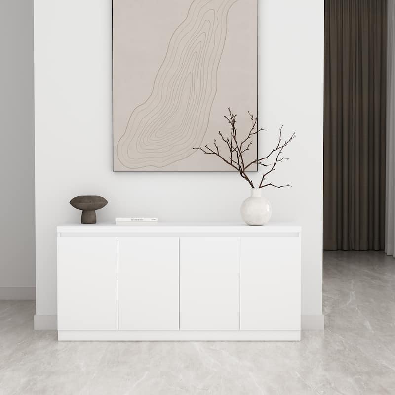 Manhattan Comfort Griffin Modern 6 Shelf Sideboard - White