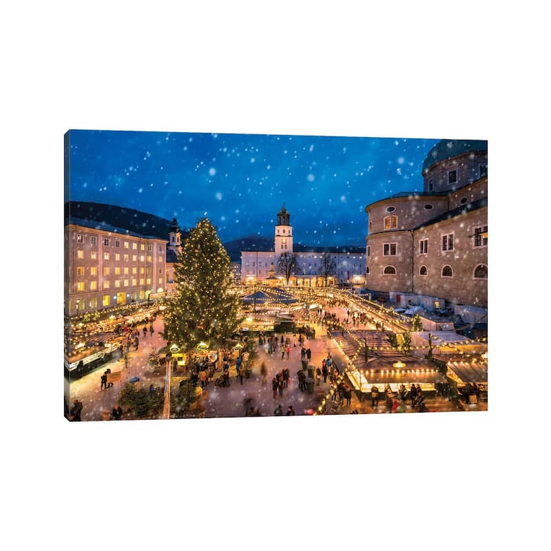 iCanvas "Christmas Market In Salzburg, Austria" by Jan Becke Canvas Print
