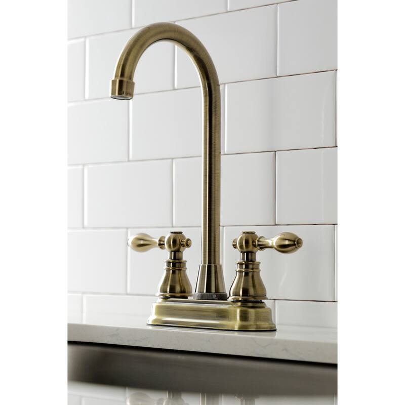 Kingston Brass American Classic 4 in. Centerset High-Arc Bar Faucet
