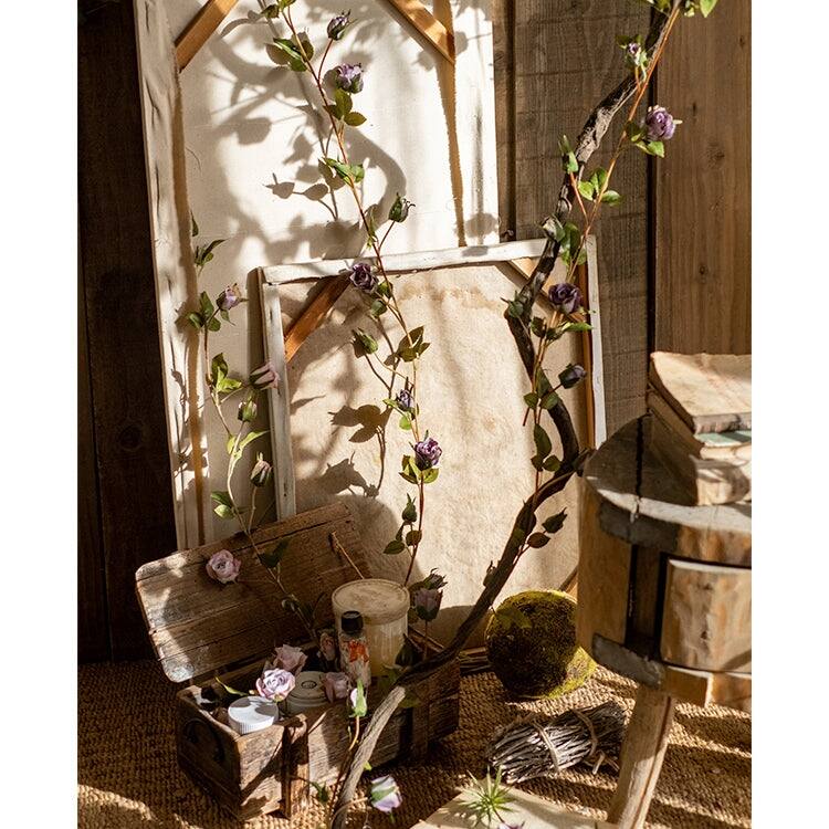RusticReach Artificial Rose Vine 55" Long