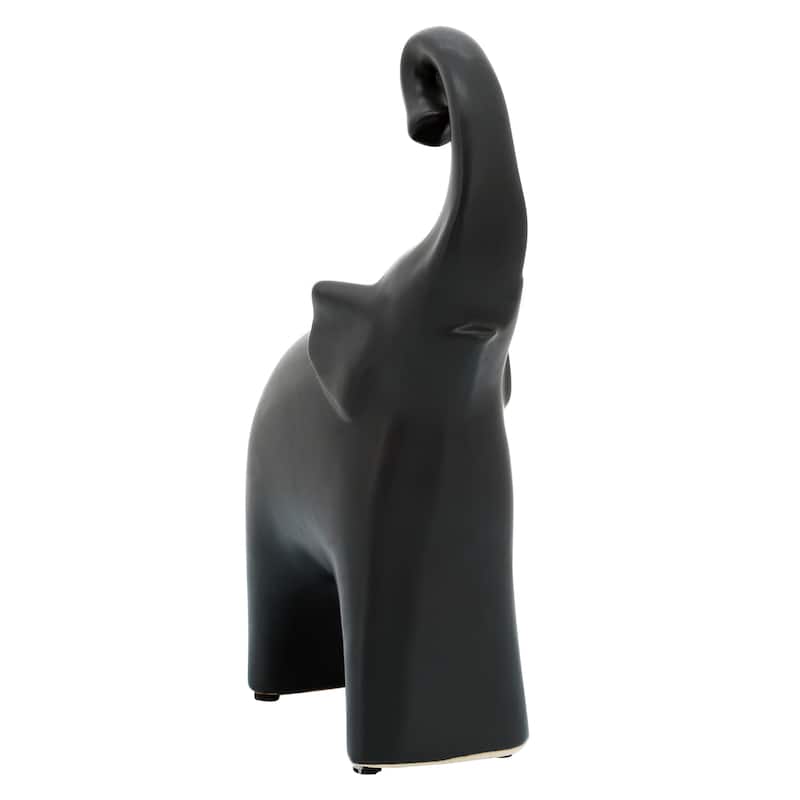 Sagebrook Home Ceramic Elephant Figurine - 6" x 3" x 11"