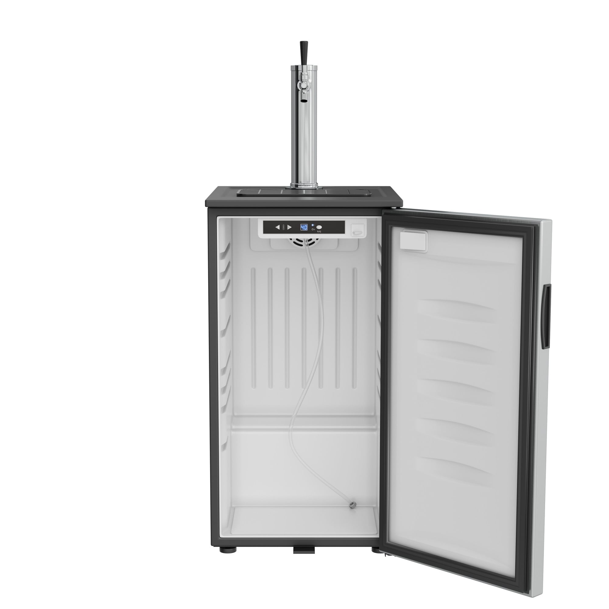 EdgeStar 18 Inch Wide Kegerator with Blue LED Light Bed Bath