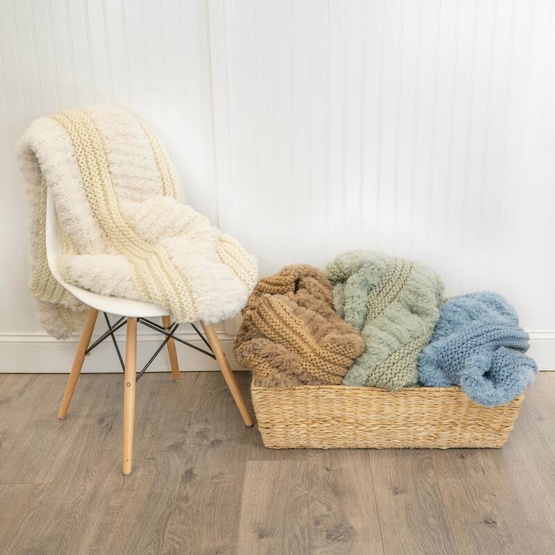 Donna Sharp Plush Knit Throw