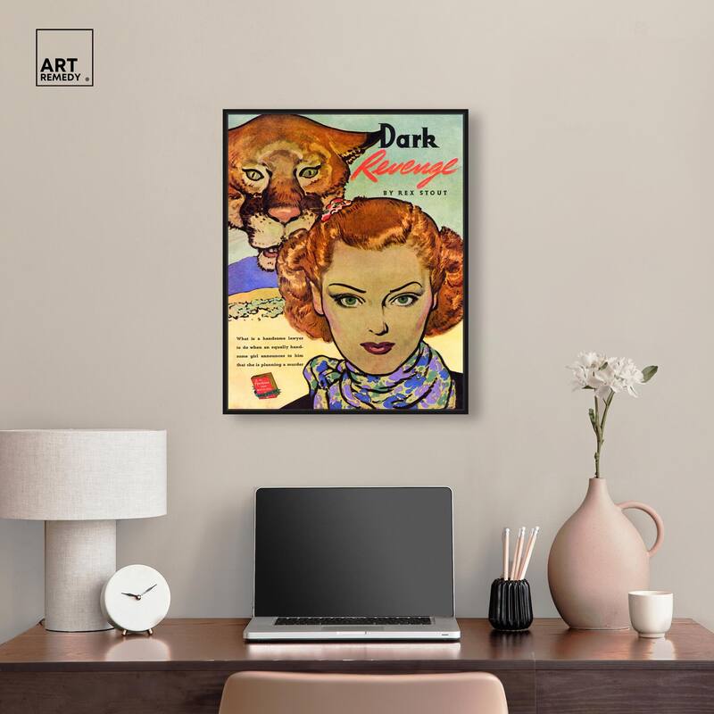 Dark Revenge Book 1939 Canvas by Art Remedy