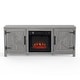 preview thumbnail 34 of 53, 58-Inch Farmhouse Electric Fireplace TV Stand with Storage Cabinets and Adjustable Shelves