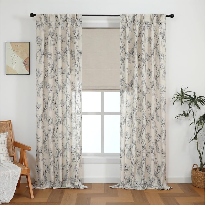 Chenille Blackout Cordless Roman Shade for Living Room, Bedroom