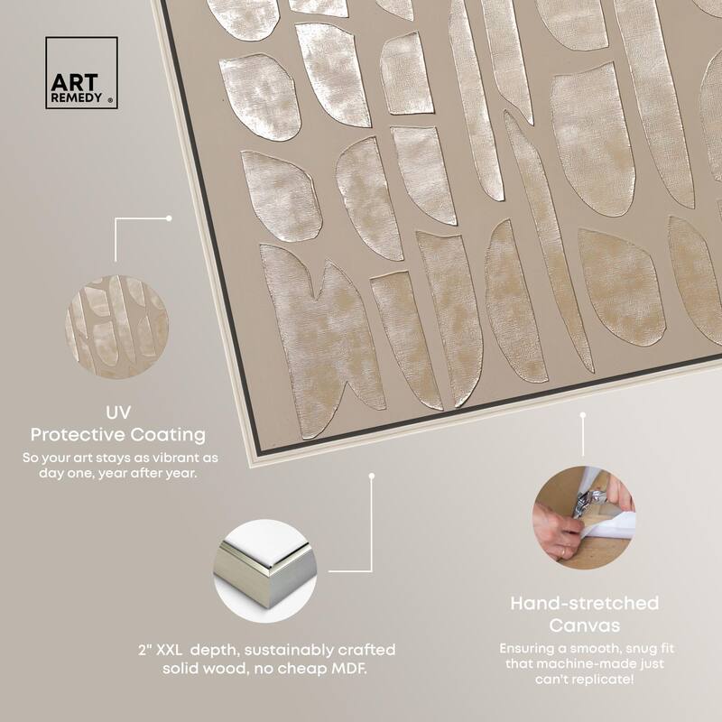 Textured Tiles Canvas by Art Remedy
