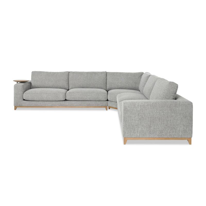Classic Home Donovan Upholstered Sectional Sofa - 132.3Wx132.3Dx32.3H