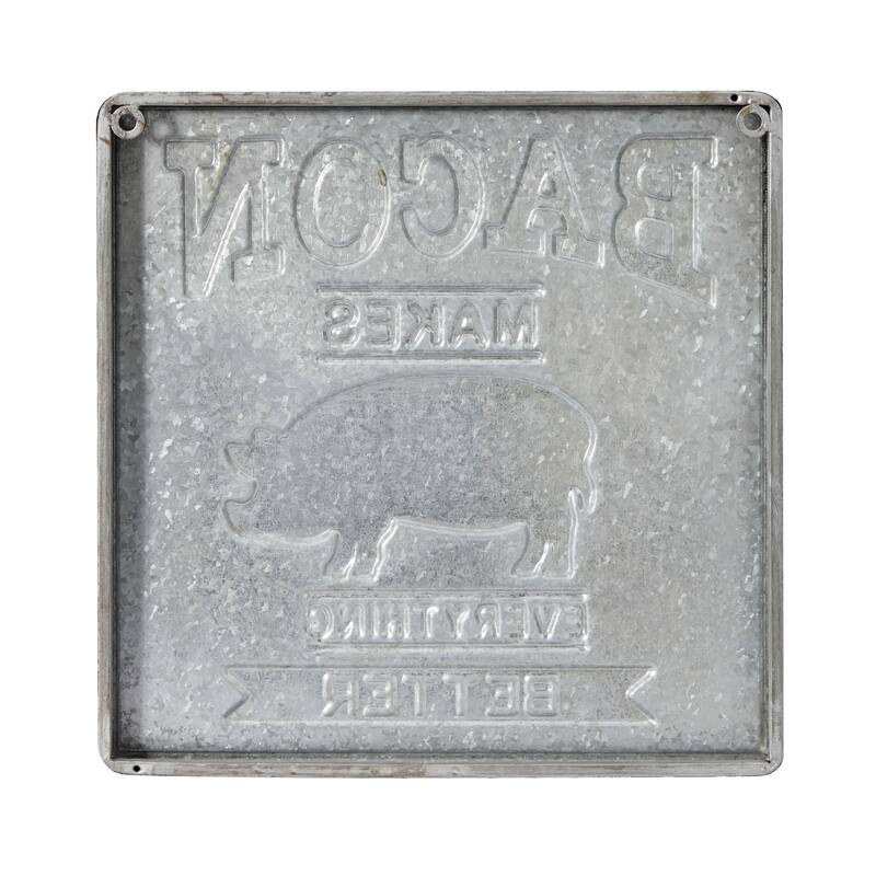 Grey Iron Farmhouse Wall Decor Text (Set of 2)