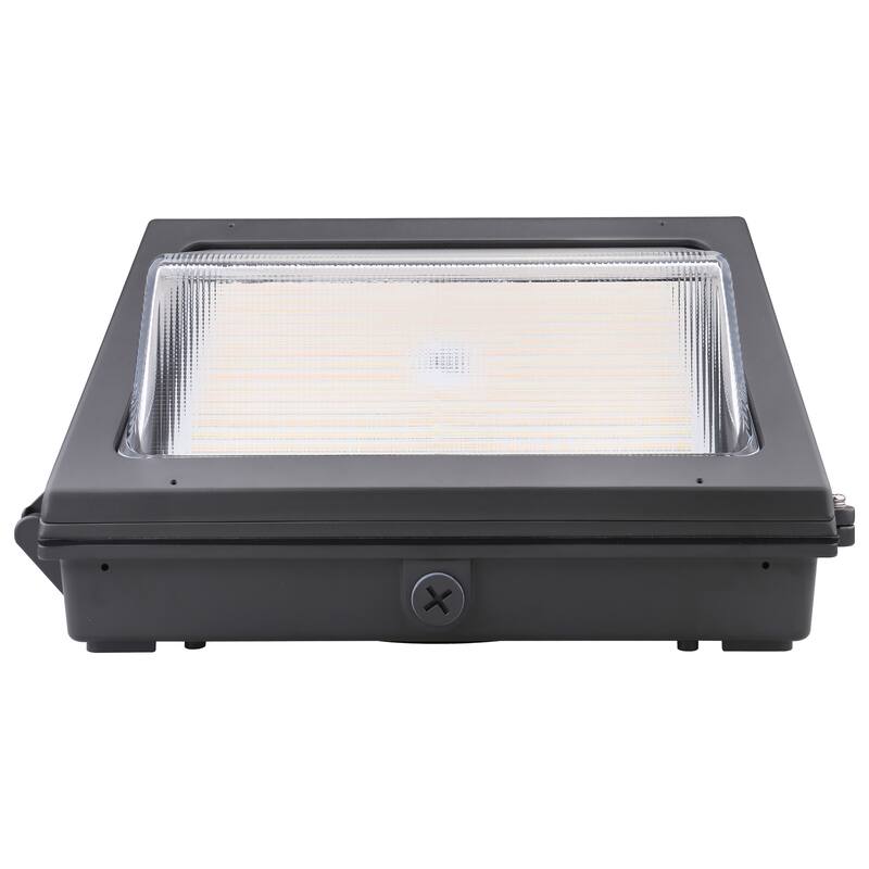 Emergency Architectural LED Wall Pack CCT Selectable 3K/4K/5K Wattage Adjustable Bypassable Photocell 120-277 Volt - Bronze