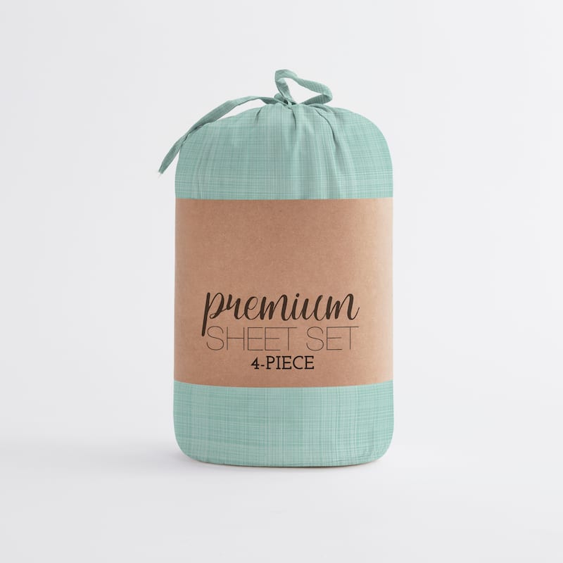 Becky Cameron Printed 4 Piece Deep Pocket Bed Sheets Set