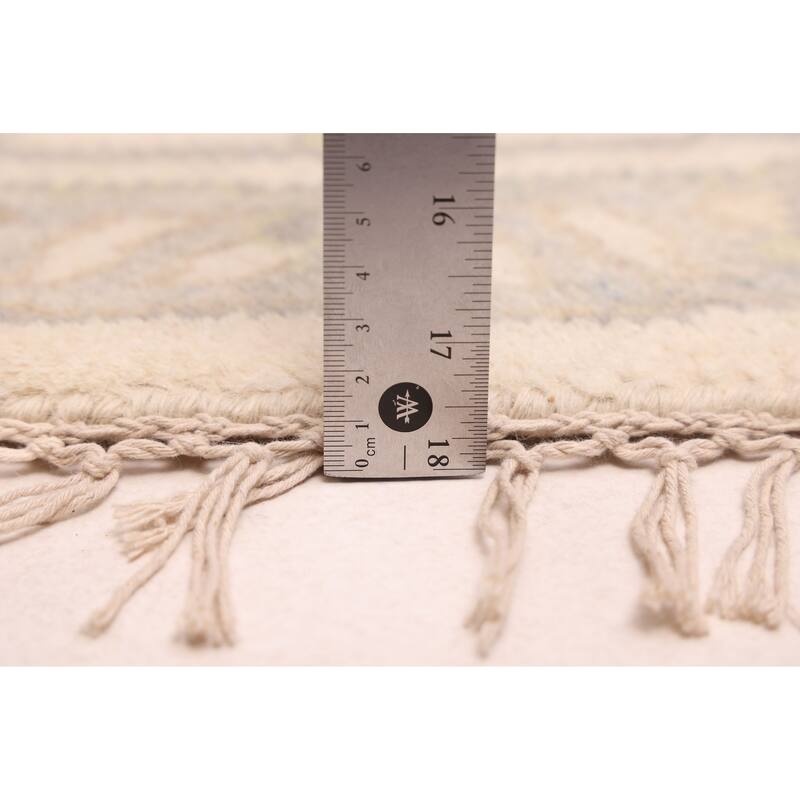 ECARPETGALLERY Hand-knotted Royal Oushak Cream Wool Rug - 7'10 x 7'10