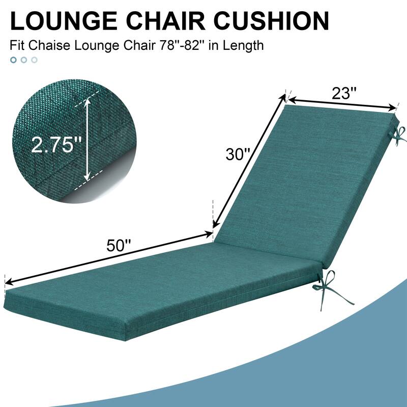 Outdoor Patio Chaise Lounge Chair Cushion
