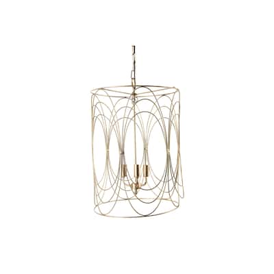 Art Deco Swirled Wire Ceiling Light