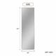 Neutypechic Accent Metal Frame Full-Length Wall-Mounted Hanging Mirror