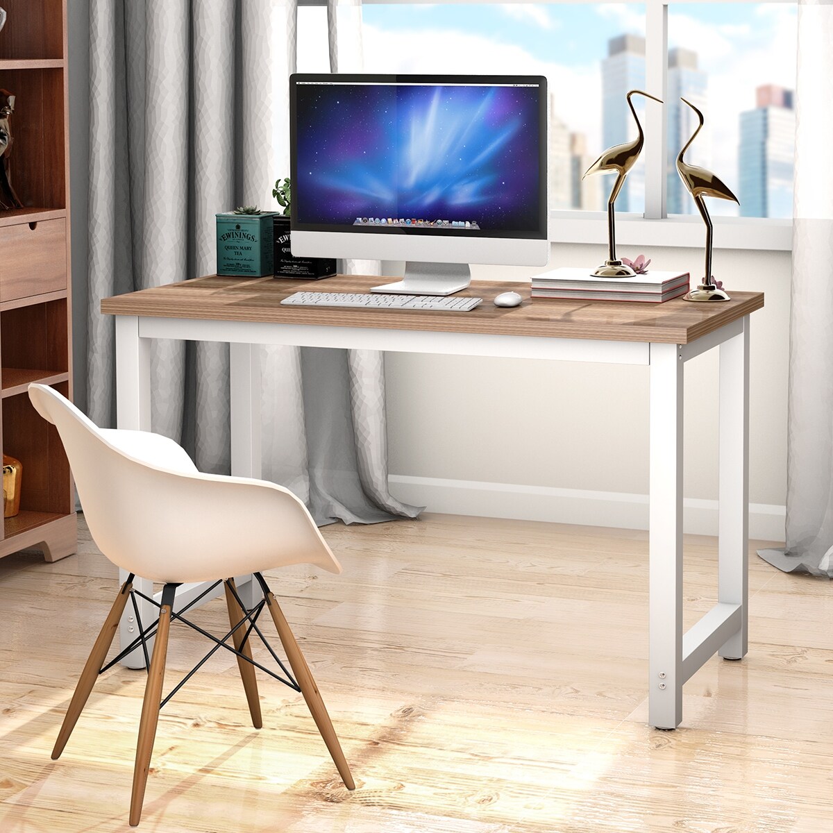Desks Home Office Furniture Wood Computer Desk Pc Laptop Table Study Workstation Home Office Furniture Home Garden Vibranthns Lk