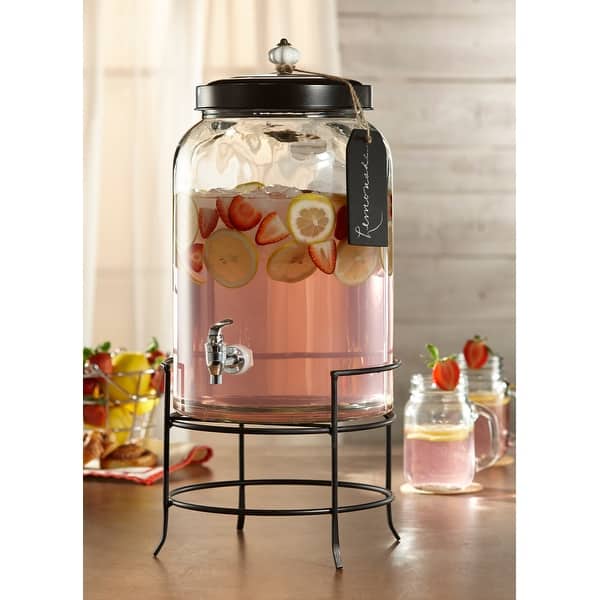 3 Gallon Style Setter Franklin Glass Beverage Dispenser - Bed Bath & Beyond  - 34036053