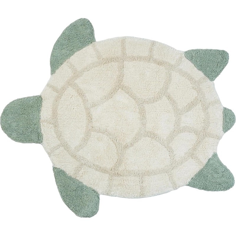 HomeRoots Juvenile/Youth Contemporary Novelty Area Rug - 32.00 in. x 26.00 in. x 0.30 in.