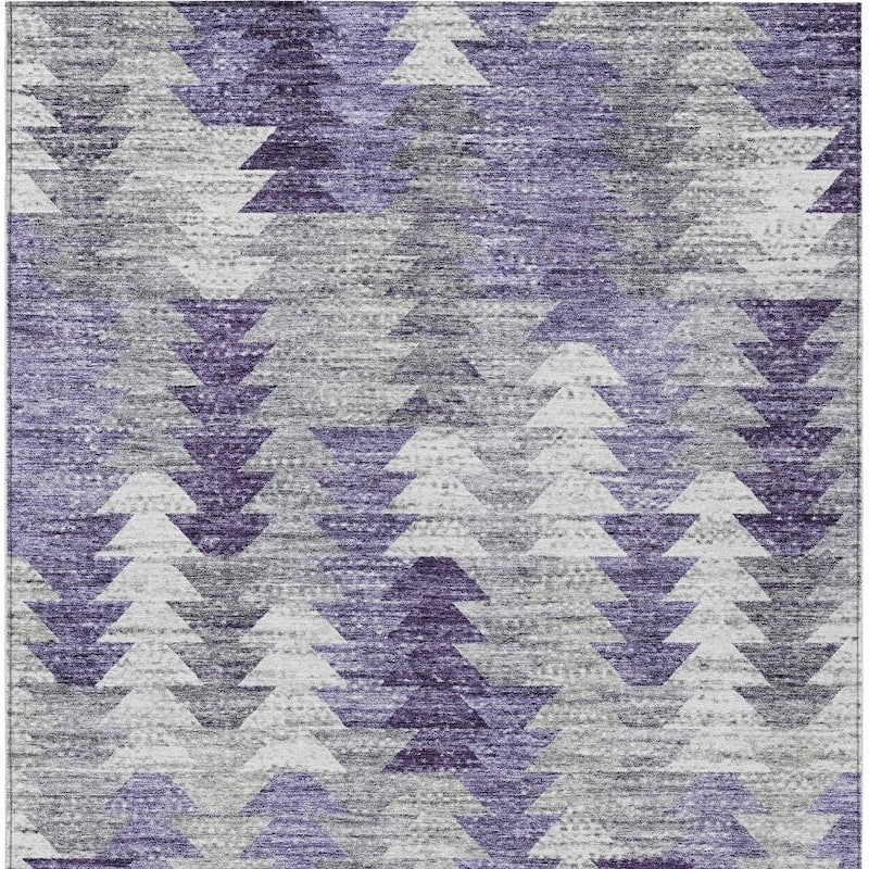 HomeRoots Geometric Transitional Rectangle Outdoor Rug