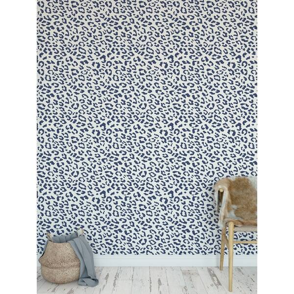 Leopard Navy Peel And Stick Wallpaper By Kavka Designs 2 X 16 On Sale Overstock 31637996 Our peel and stick removable wallpaper is easy to install and remove! usd
