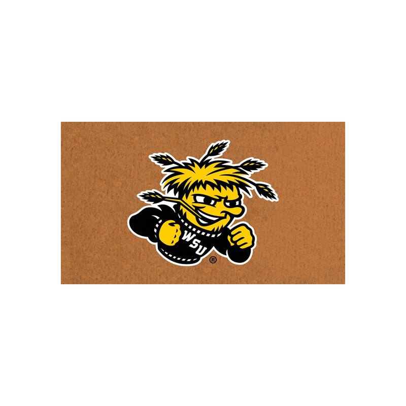 Wichita State University Full Color Indoor/Outdoor Coir Mat - 28" x 16"