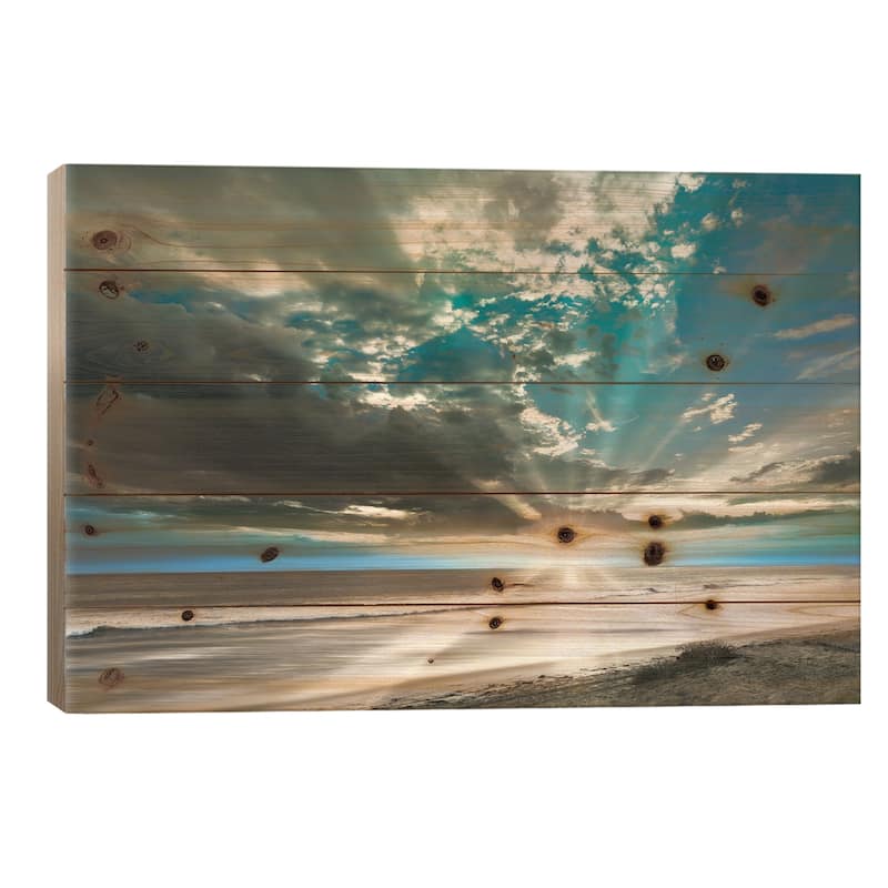 Pacific Coast Sunset Print On Wood by Danita Delimont - Multi-Color - 18x26x1.5