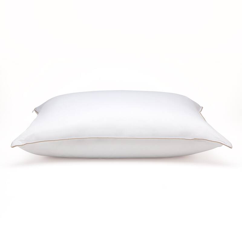 Soft White Goose Down Hypoallergenic Stomach Sleeper Pillow