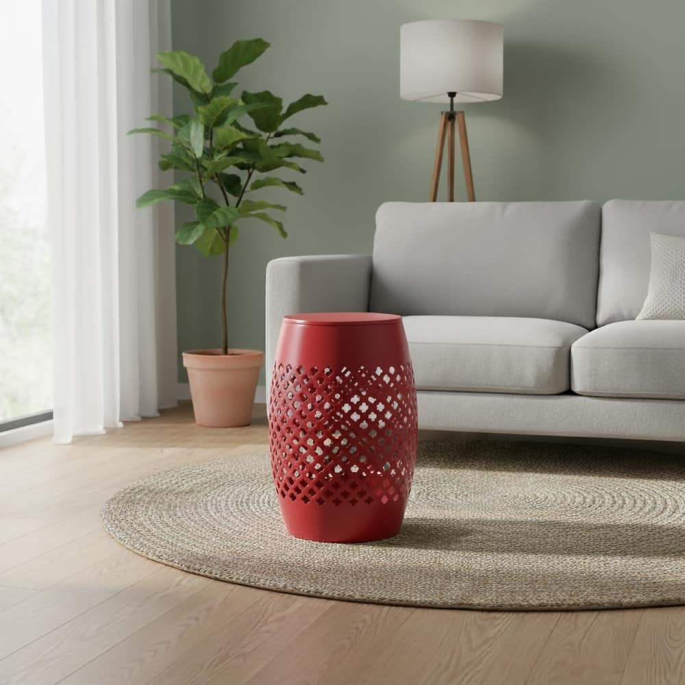 Outdoor Lace Cut Side Table