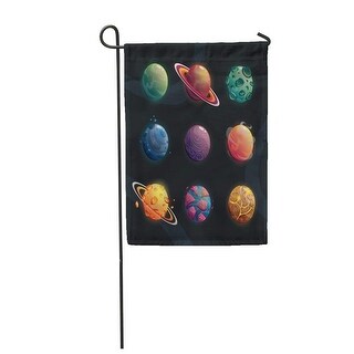 Shop Colorful Game Cartoon Fantasy Planets On Space Green Alien Galaxy Garden Flag Decorative Flag House Banner 12x18 Inch On Sale Overstock 31391009