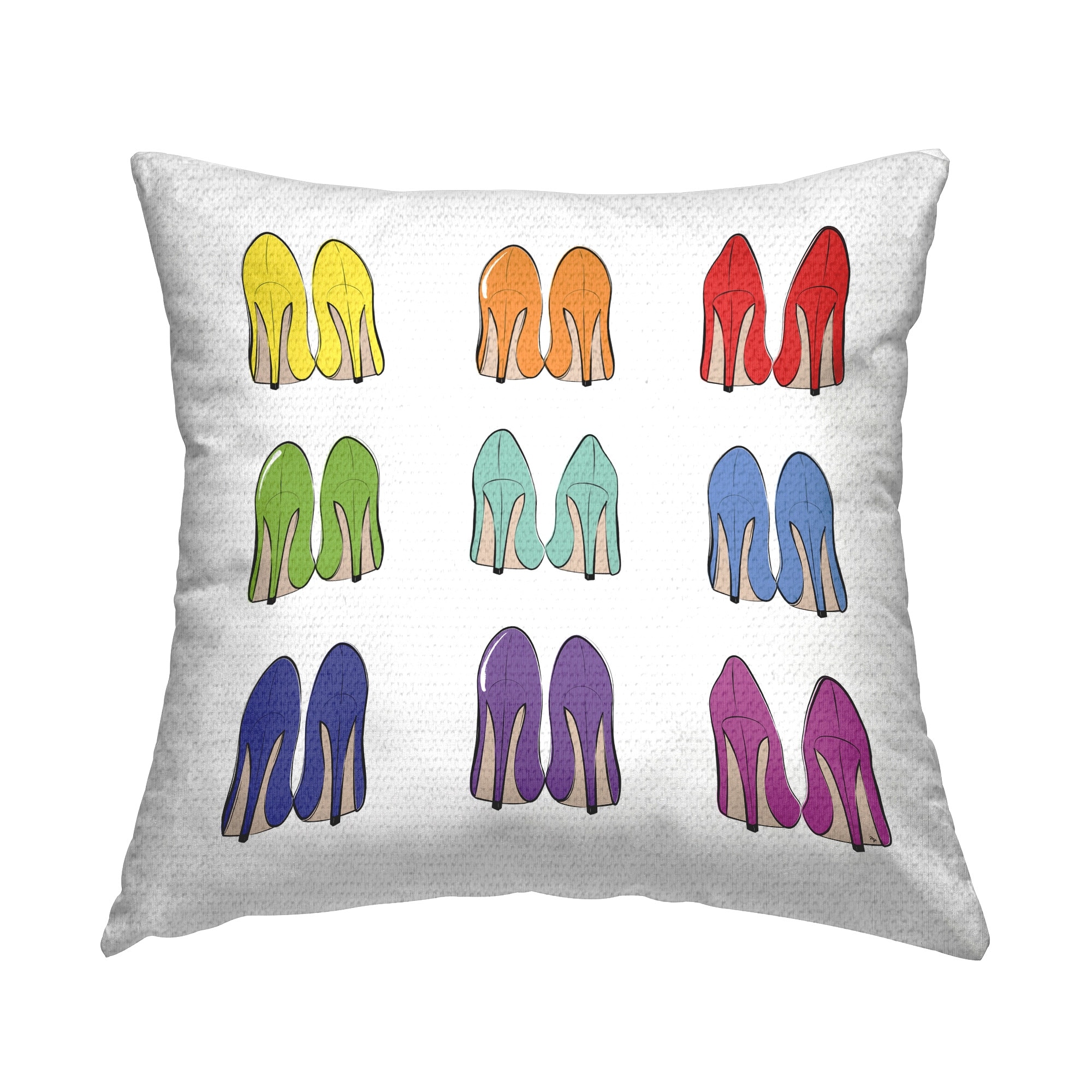 Stupell All About Heels Printed Outdoor Throw Pillow Design by Martina Pavlova