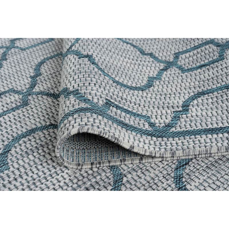 Colonnade Transitional Geometric Indoor/Outdoor Area Rug