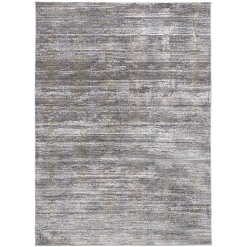 Wumih Power Loomed Abstract Modern Non Skid Area Rug By HomeRoots - 8' x 10'
