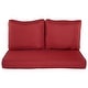 preview thumbnail 2 of 163, Haven Way Universal Outdoor Deep Seat Loveseat Cushion Set