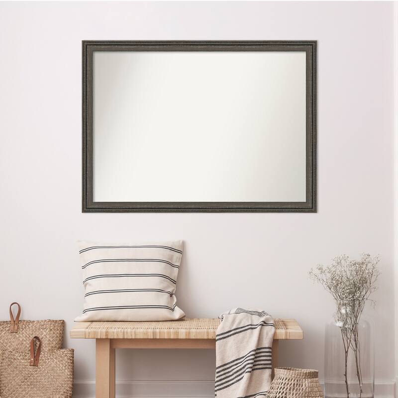 Upcycled Non-Beveled Wood Framed Wall Mirror