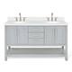 Option Grey / Pure White Top