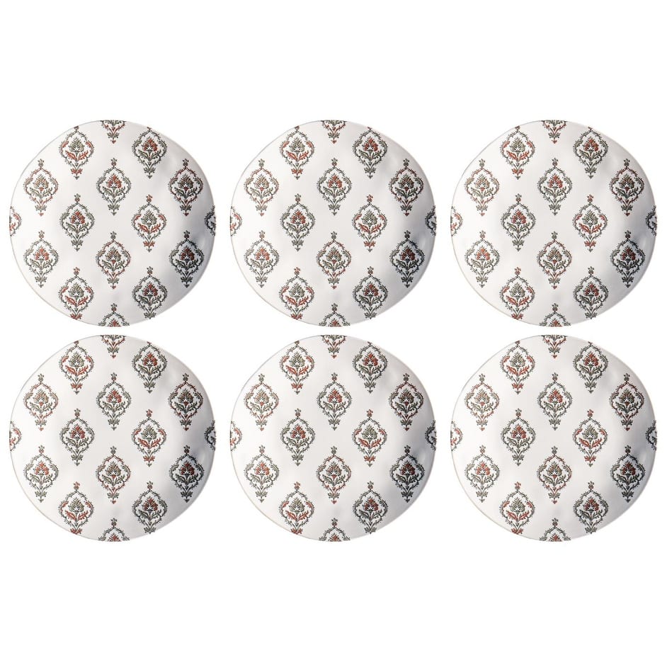 Abode Homewares Kashmir NewWave Melamine Dinner Plate - 10.5" - Set of 6